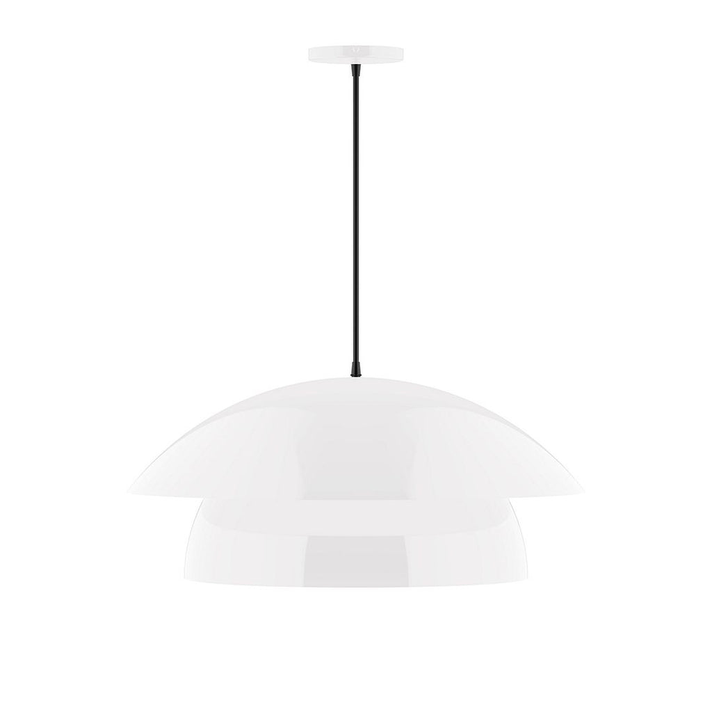 24" Nest Pendant, White - PEBX447-44