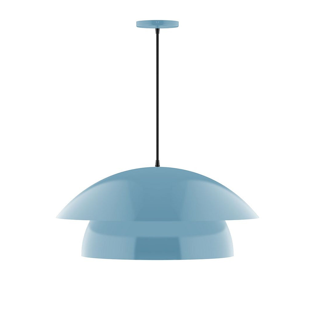 24" Nest Pendant, Light Blue - PEBX447-54