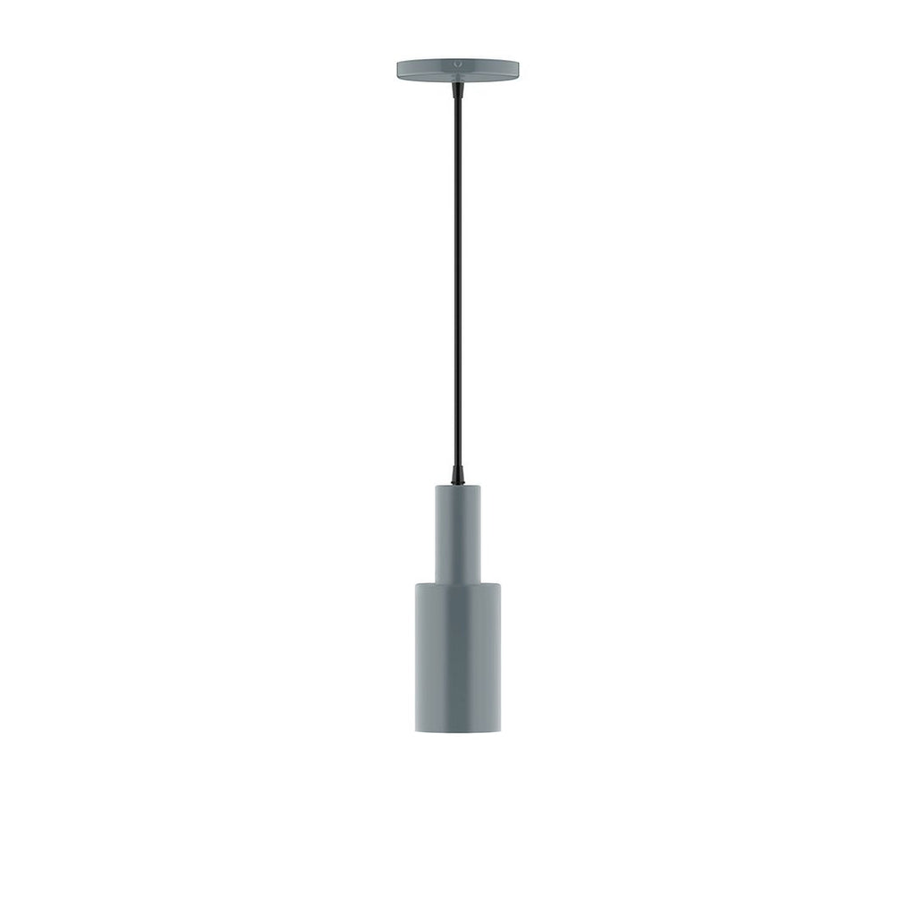 3.5" Stack Mini Cylinder Pendant, Slate Gray - PEBX450-40