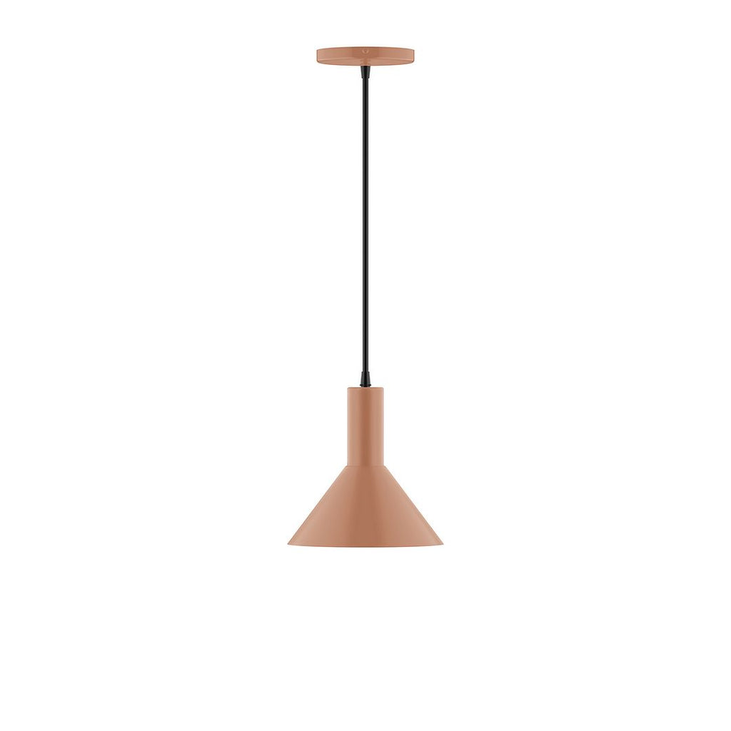 8" Stack Mini Cone Pendant, Terracotta - PEBX451-19