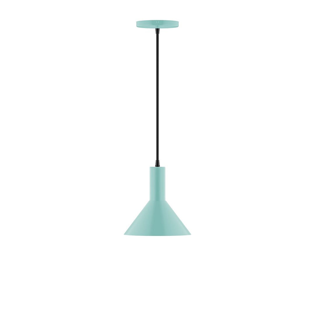 8" Stack Mini Cone Pendant, Sea Green - PEBX451-48