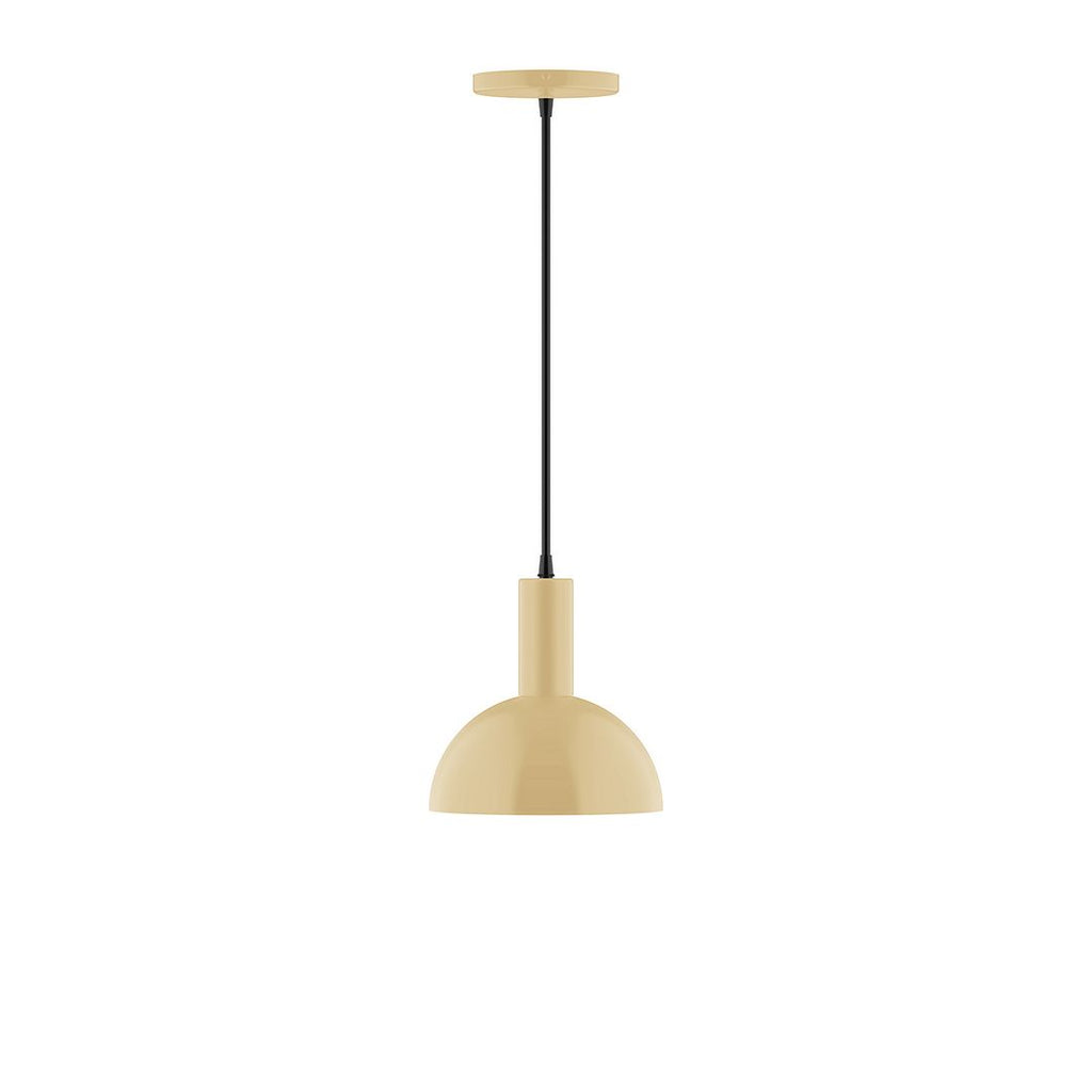 8" Stack Mini Dome Pendant, Ivory - PEBX456-17