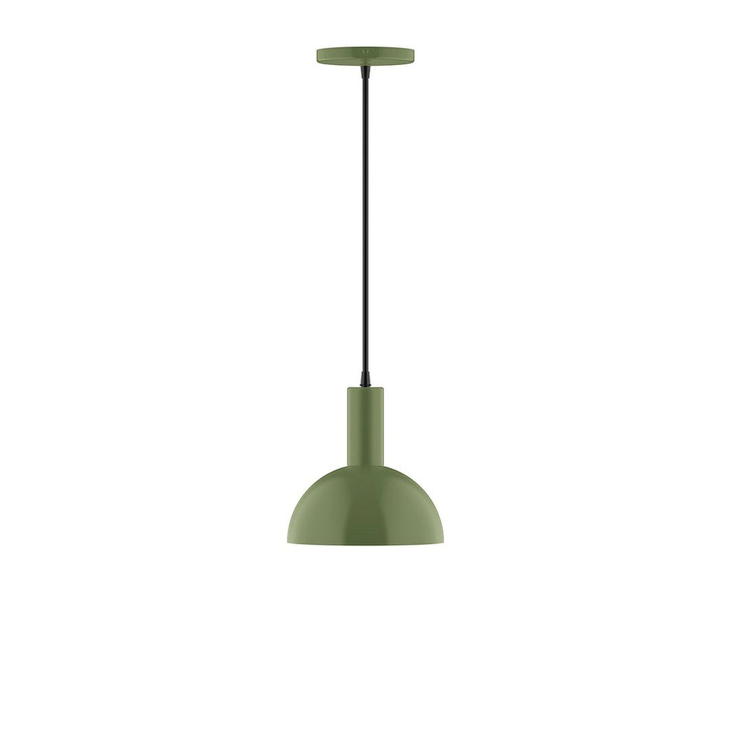 8" Stack Mini Dome Pendant, Fern Green - PEBX456-22