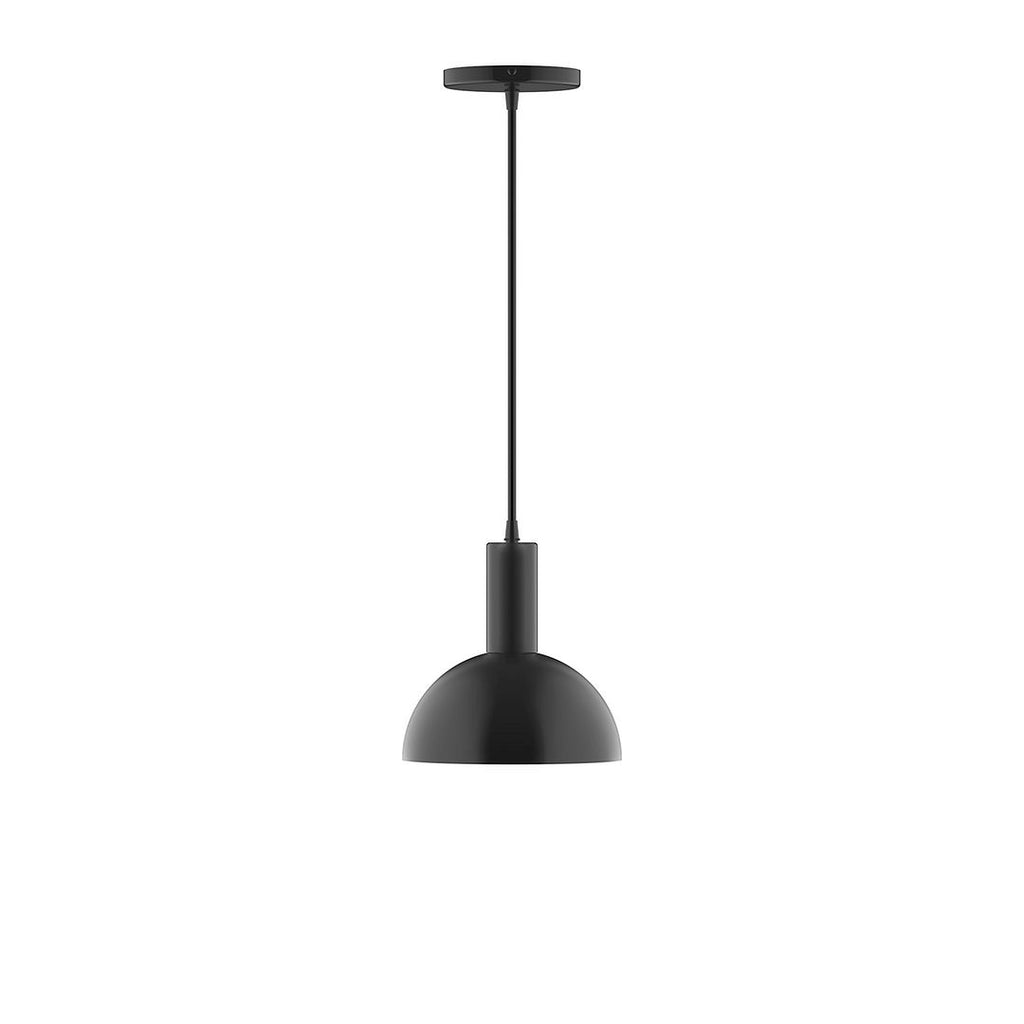 8" Stack Mini Dome Pendant, Black - PEBX456-41