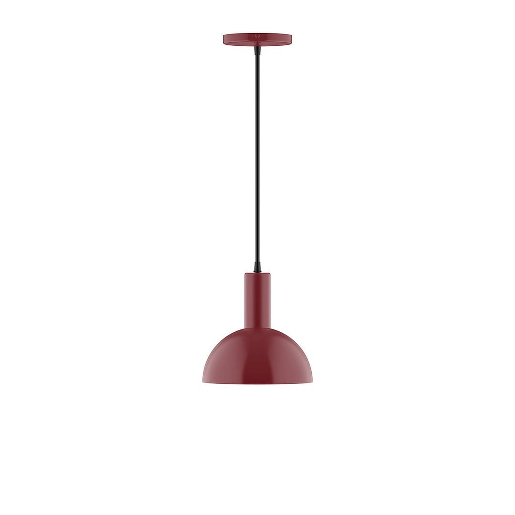 8" Stack Mini Dome Pendant, Barn Red - PEBX456-55