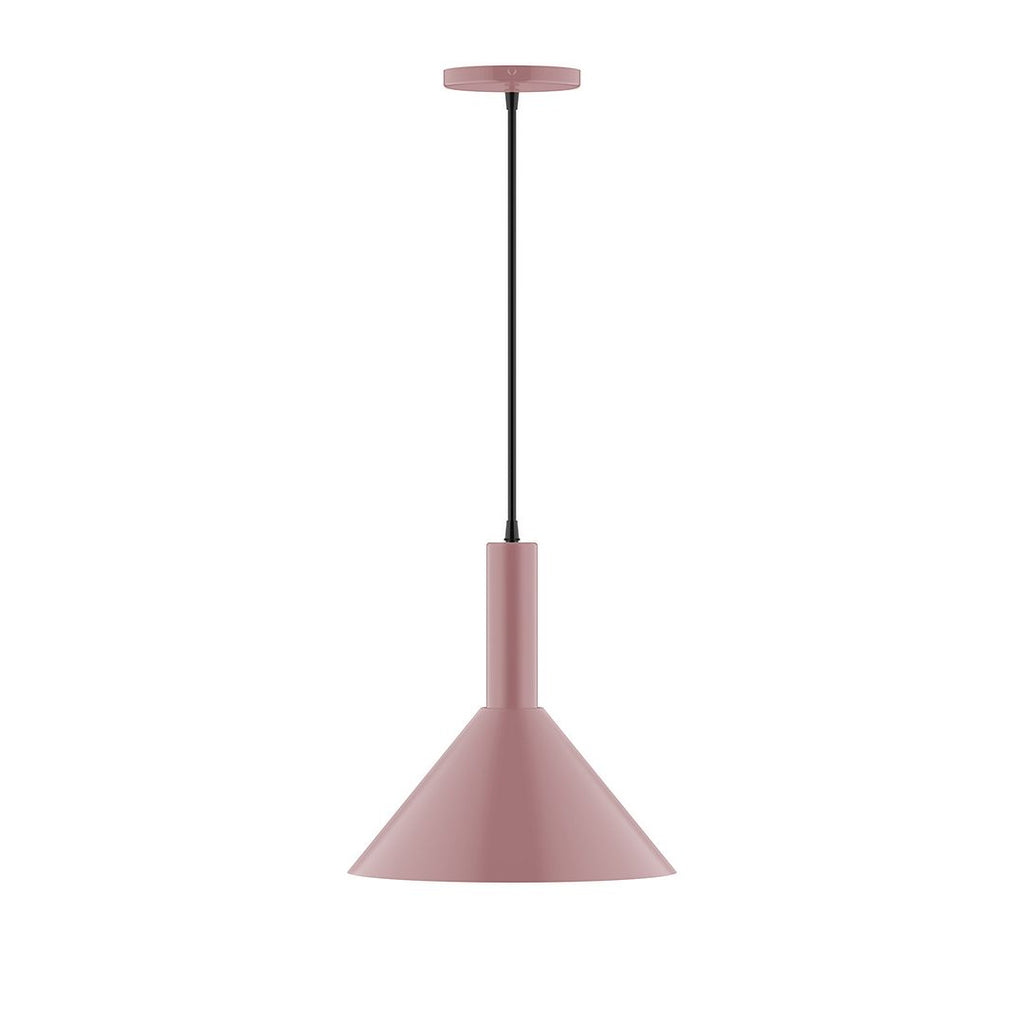 12" Stack Cone Pendant, Mauve - PEBX466-20