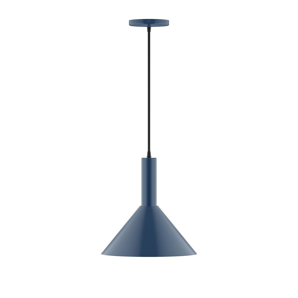 12" Stack Cone Pendant, Navy - PEBX466-50