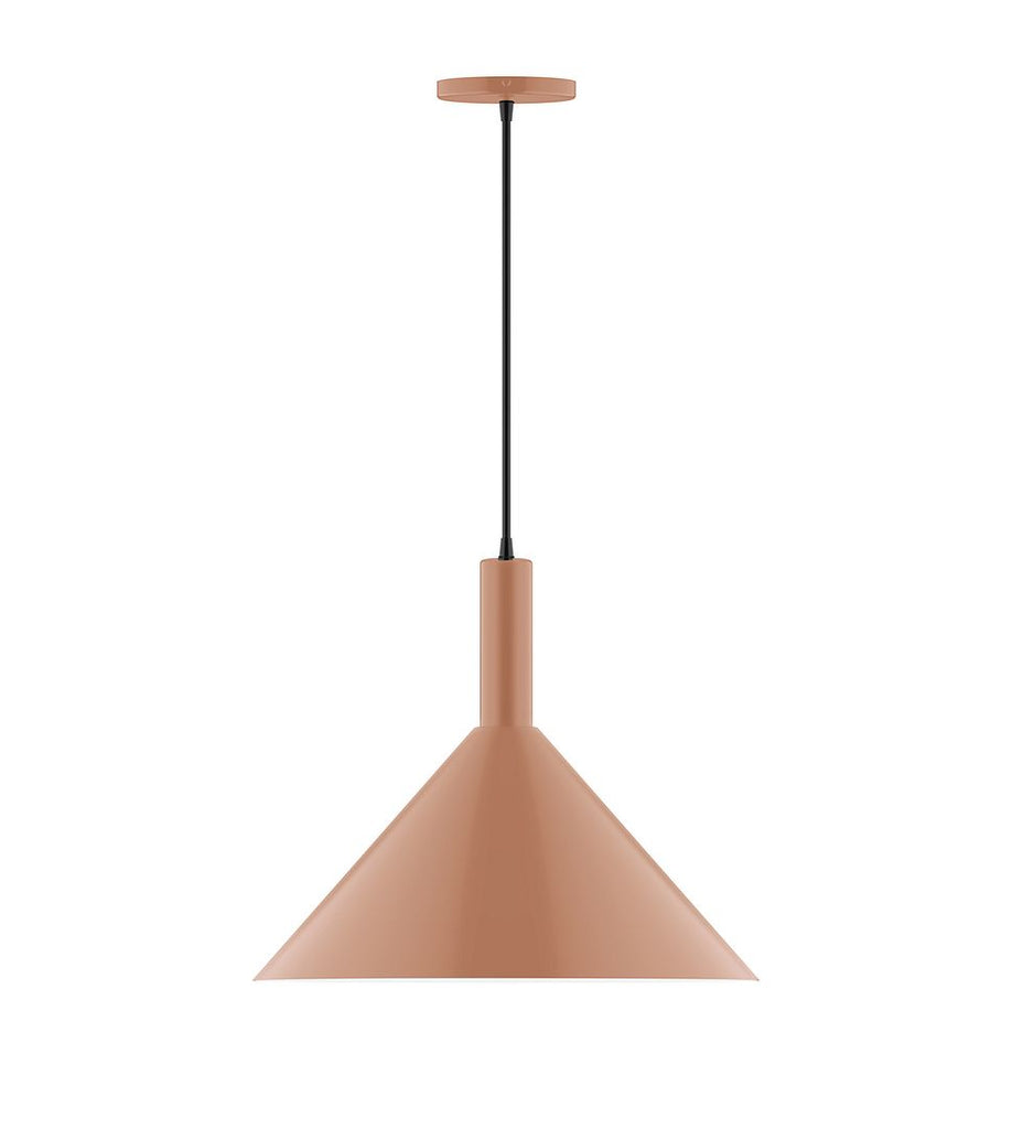 18" Stack Cone Pendant, Terracotta - PEBX467-19