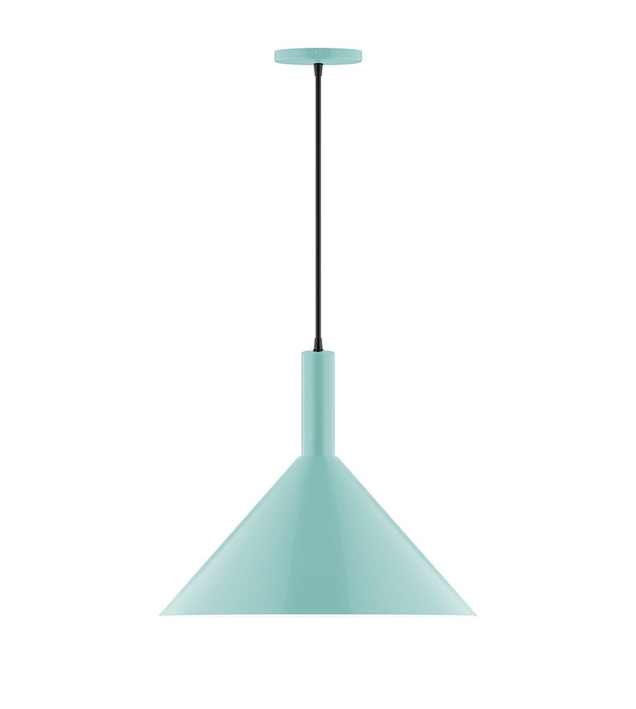 18" Stack Cone Pendant, Sea Green - PEBX467-48