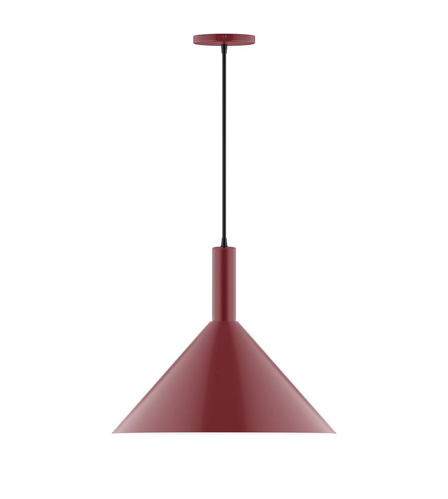 18" Stack Cone Pendant, Barn Red - PEBX467-55