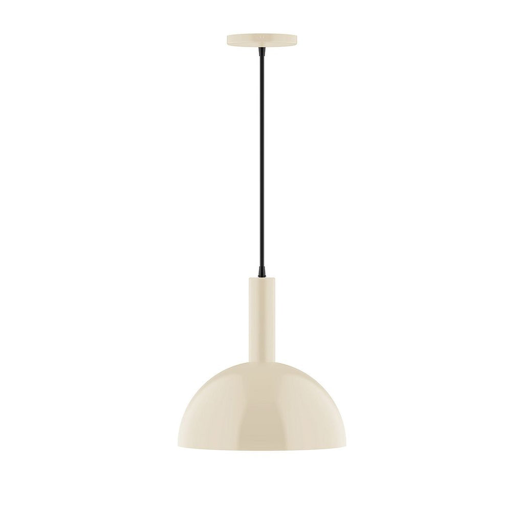 12" Stack Dome Pendant, Cream - PEBX471-16