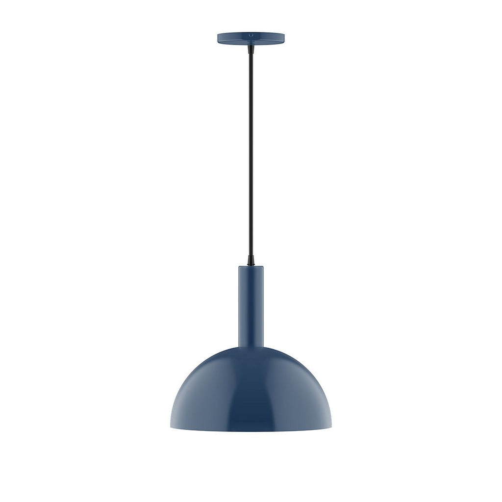 12" Stack Dome Pendant, Navy - PEBX471-50