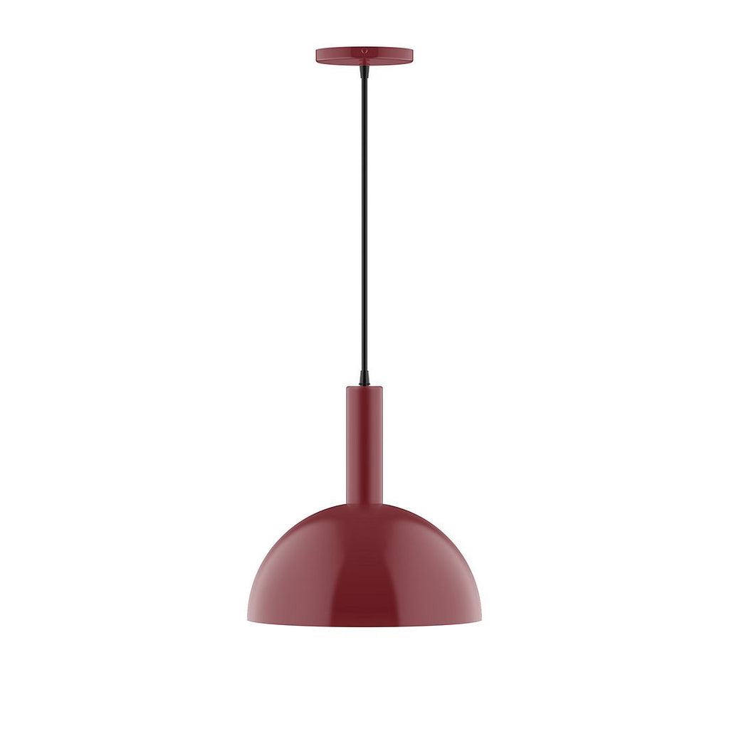 12" Stack Dome Pendant, Barn Red - PEBX471-55