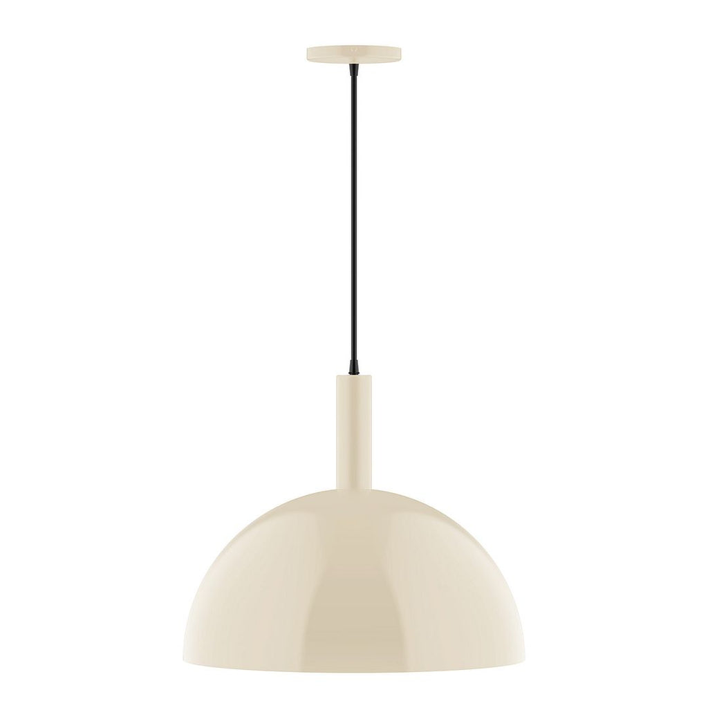 18" Stack Dome Pendant, Cream - PEBX472-16