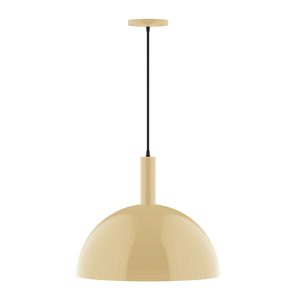 18" Stack Dome Pendant, Ivory - PEBX472-17