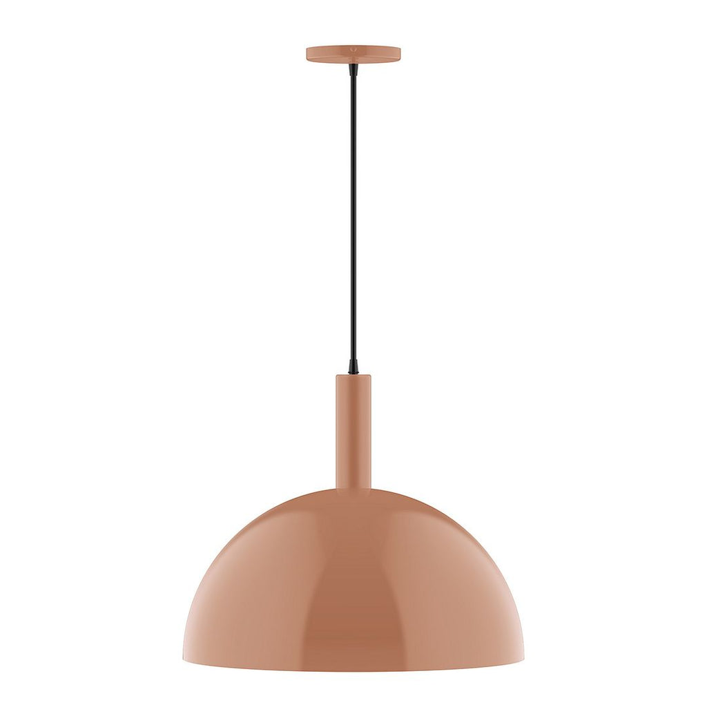 18" Stack Dome Pendant, Terracotta - PEBX472-19