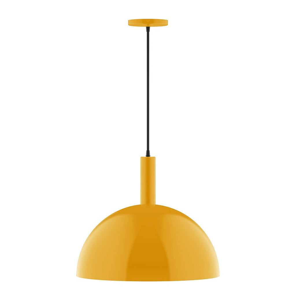 18" Stack Dome Pendant, Bright Yellow - PEBX472-21