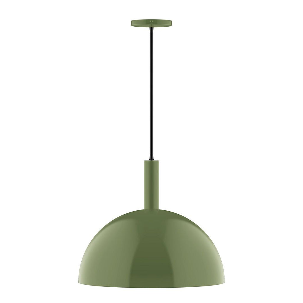 18" Stack Dome Pendant, Fern Green - PEBX472-22