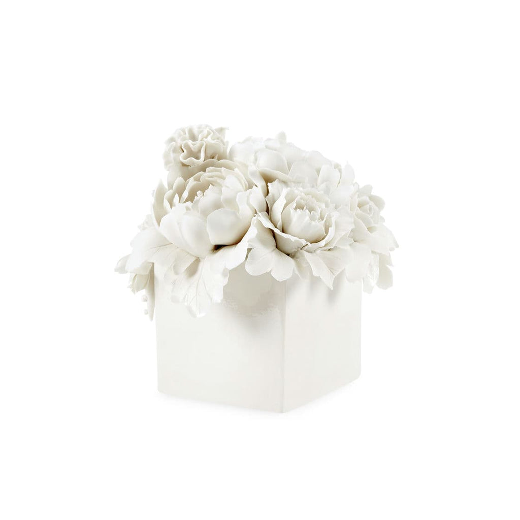 Peony Bouquet - Blanc de Chine