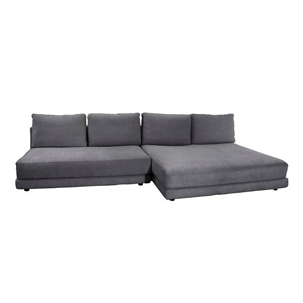 Scale 2-Seater Sofa With Double Daybed, Right, Dark Grey, Cane-line Ambience