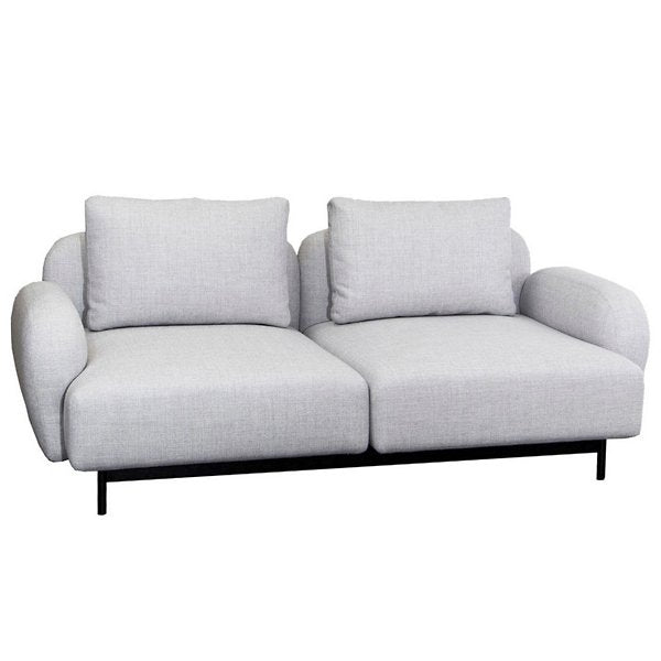 Aura 2-Seater Low Armrest Sofa, Light Grey, Cane-line Ambience