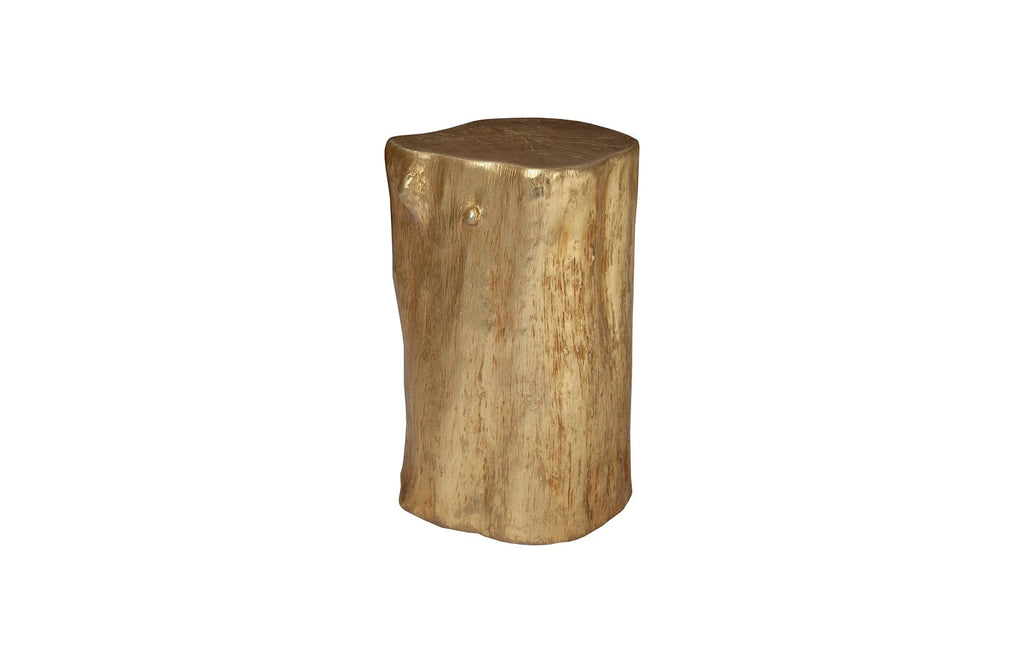 Log Stool, Gold Leaf, SM