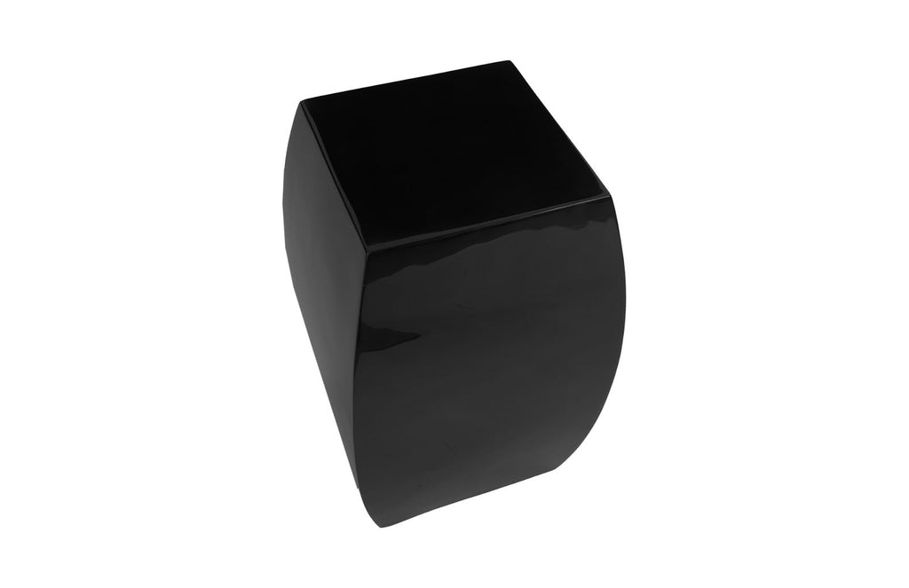 Taba Side Table, Gel Coat Black