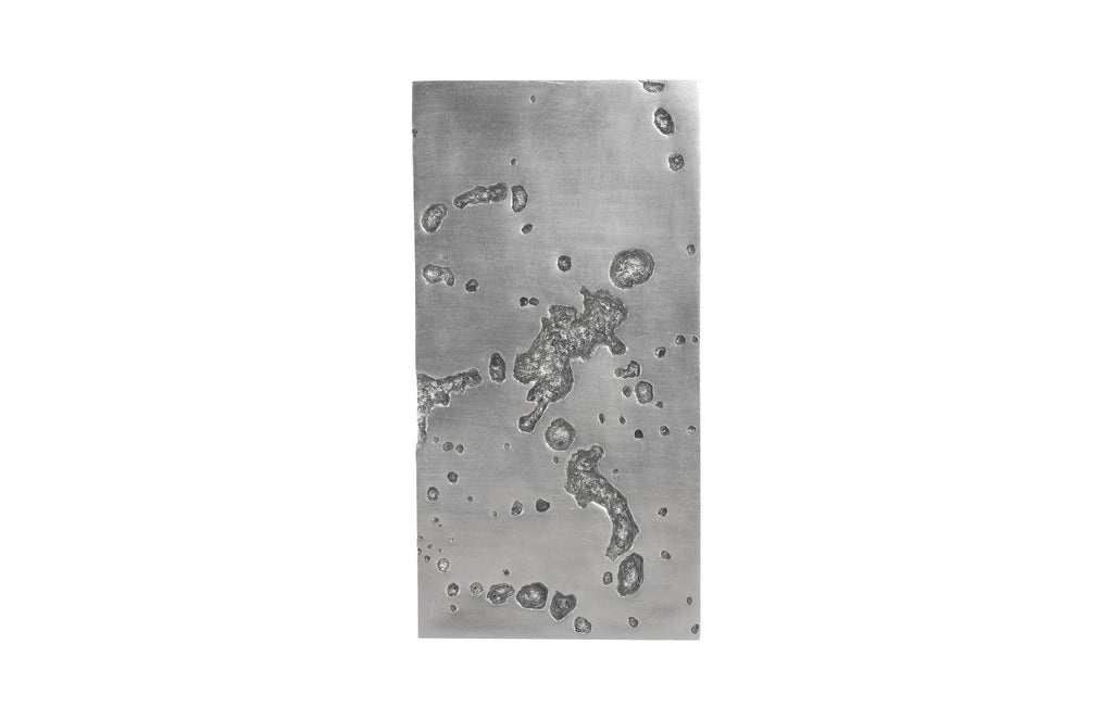 Splotch Sparse Wall Art, Rectangle, Silver Leaf