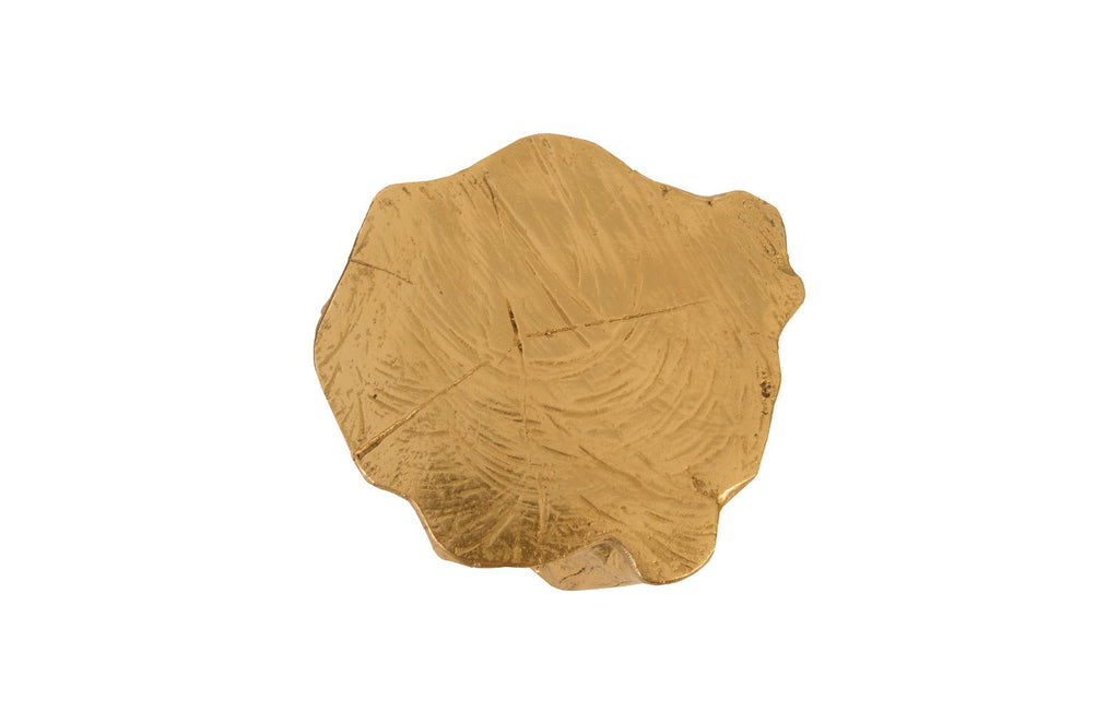 Log Trivet, Gold Leaf