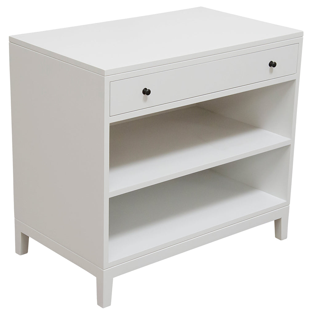 Howard Nightstand, Poplar - Mystic White