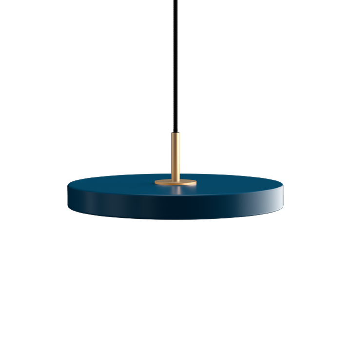Asteria Mini Pendant, Petrol Blue