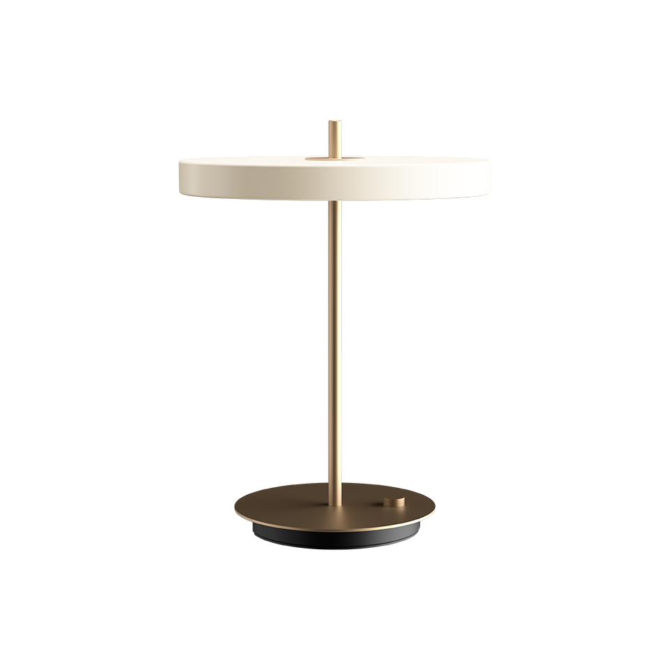 Asteria Table Lamp, Pearl White
