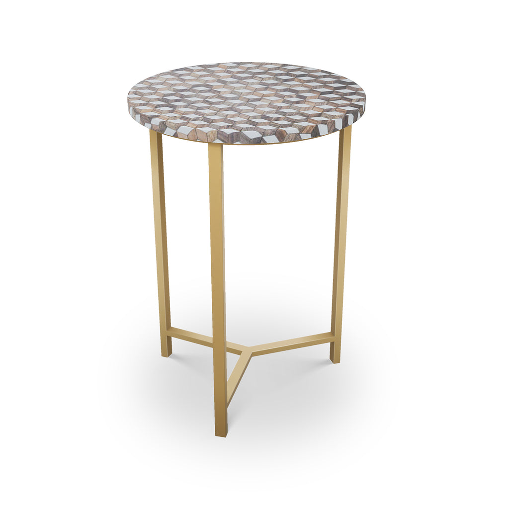 Griffith Table,Tri-Leg Brass