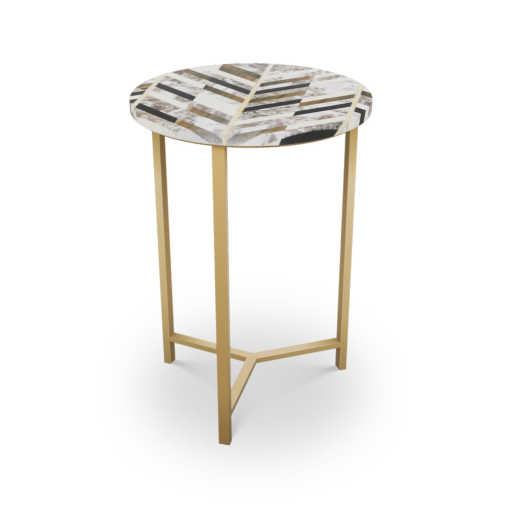 Monmouth Table,Tri-Leg Brass