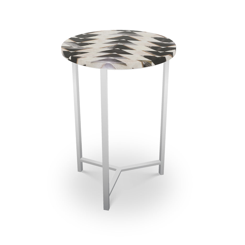 Prescott Table,Tri-Leg Nickel