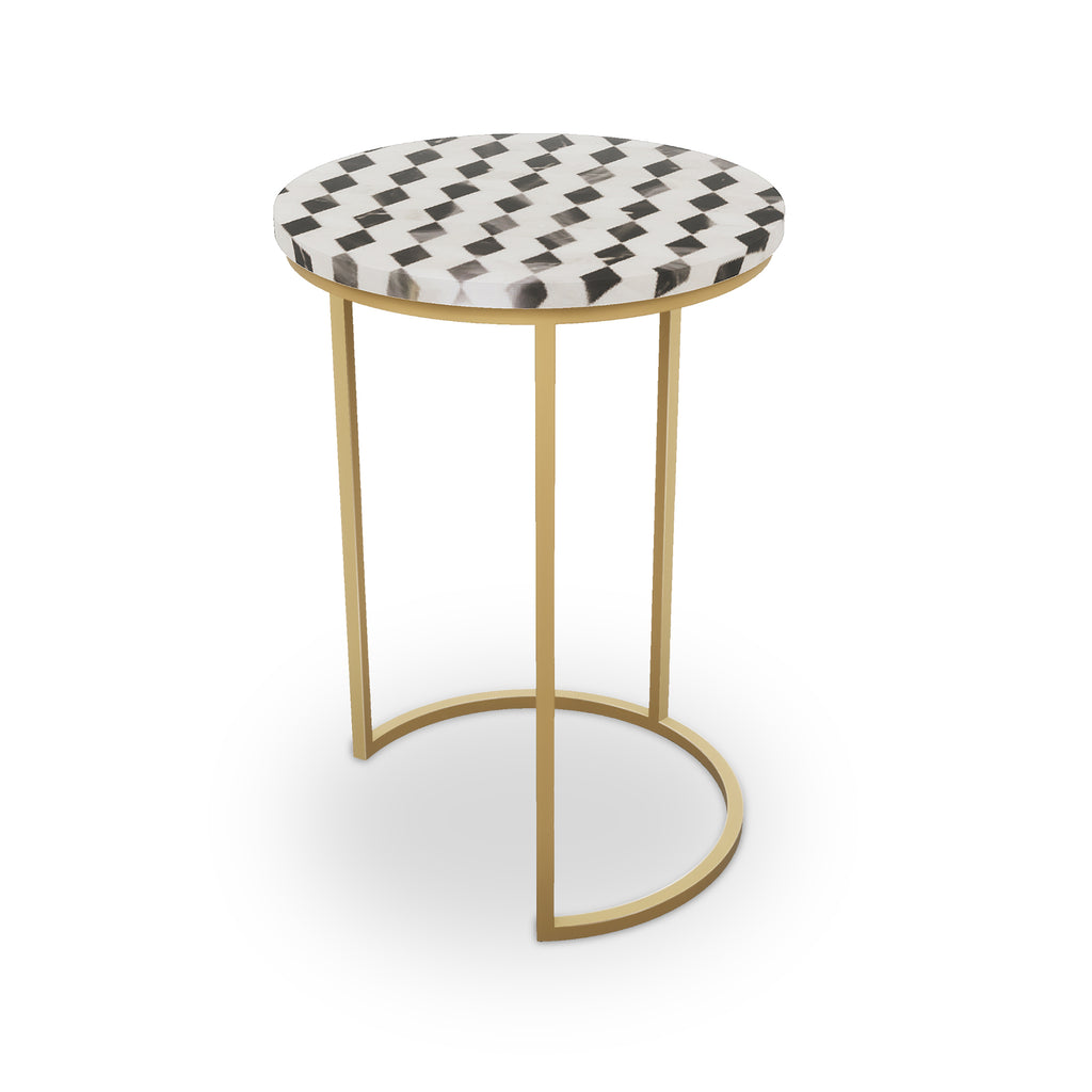 Ludlow Table,Half Moon Brass