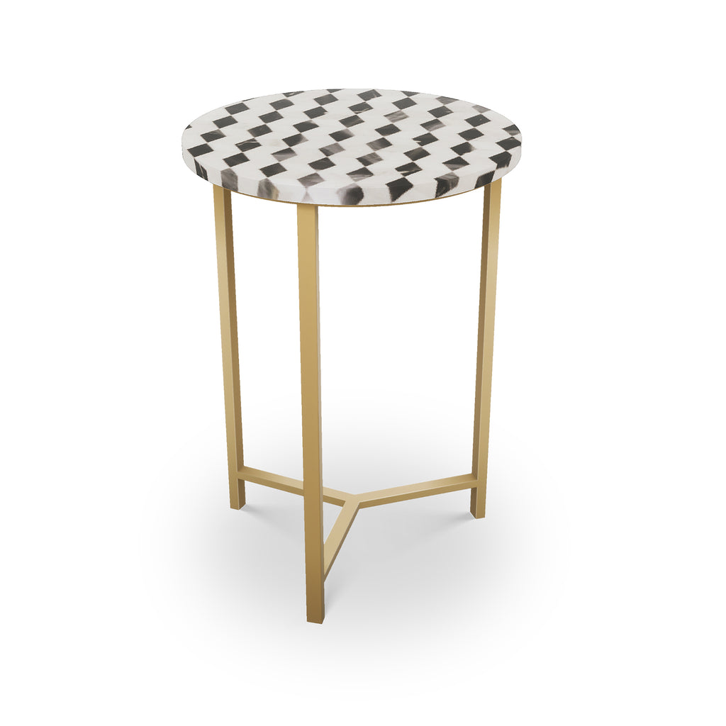 Ludlow Table,Tri-Leg Brass