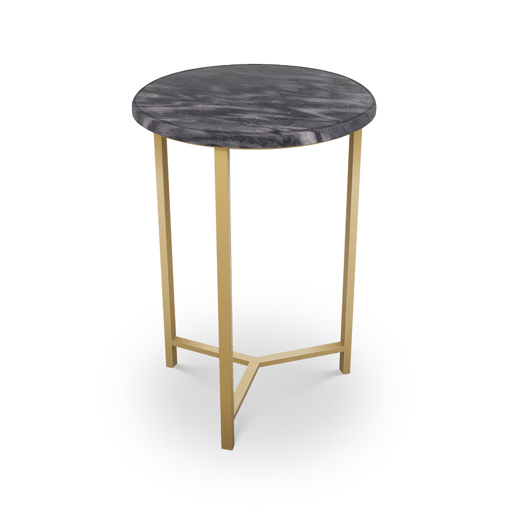 Caldwell Table,Tri-Leg Brass