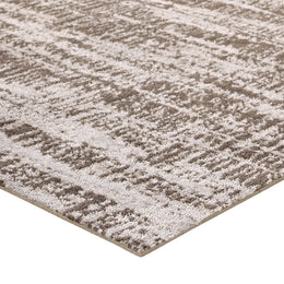 Darja Distressed Rustic Modern 5x8 Area Rug in Light and Dark Tan