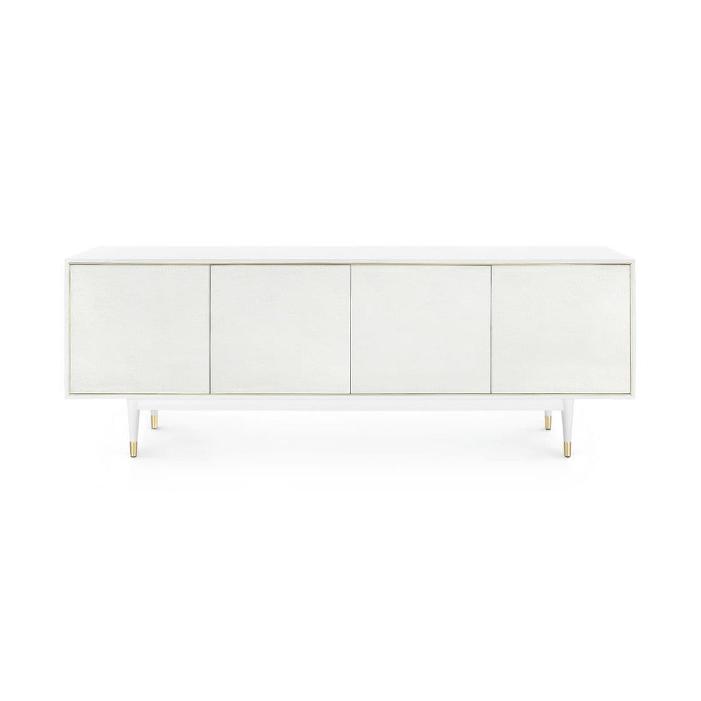 Raymond 4-Door Cabinet - Mottled White