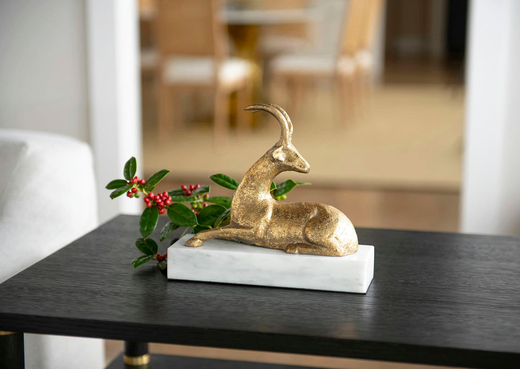 Saiga Statue - Gold Leaf