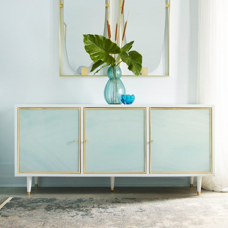 Seaglass Three Door Credenza