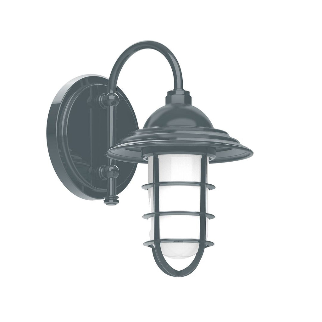 8" Vaportite, Wall Light, Slate Gray - SCB052-40