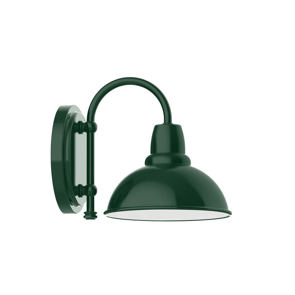 8" Cafe Shade, Wall Mount Sconce, Forest Green - SCB105-42