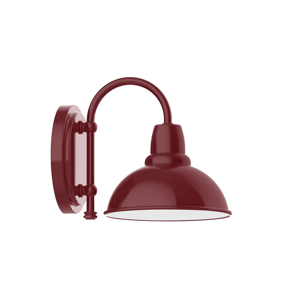 8" Cafe Shade, Wall Mount Sconce, Barn Red - SCB105-55