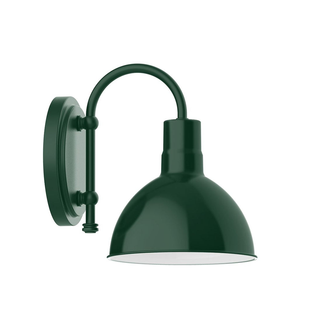 8" Deep Bowl Shade, Wall Mount Sconce, Forest Green - SCB114-42