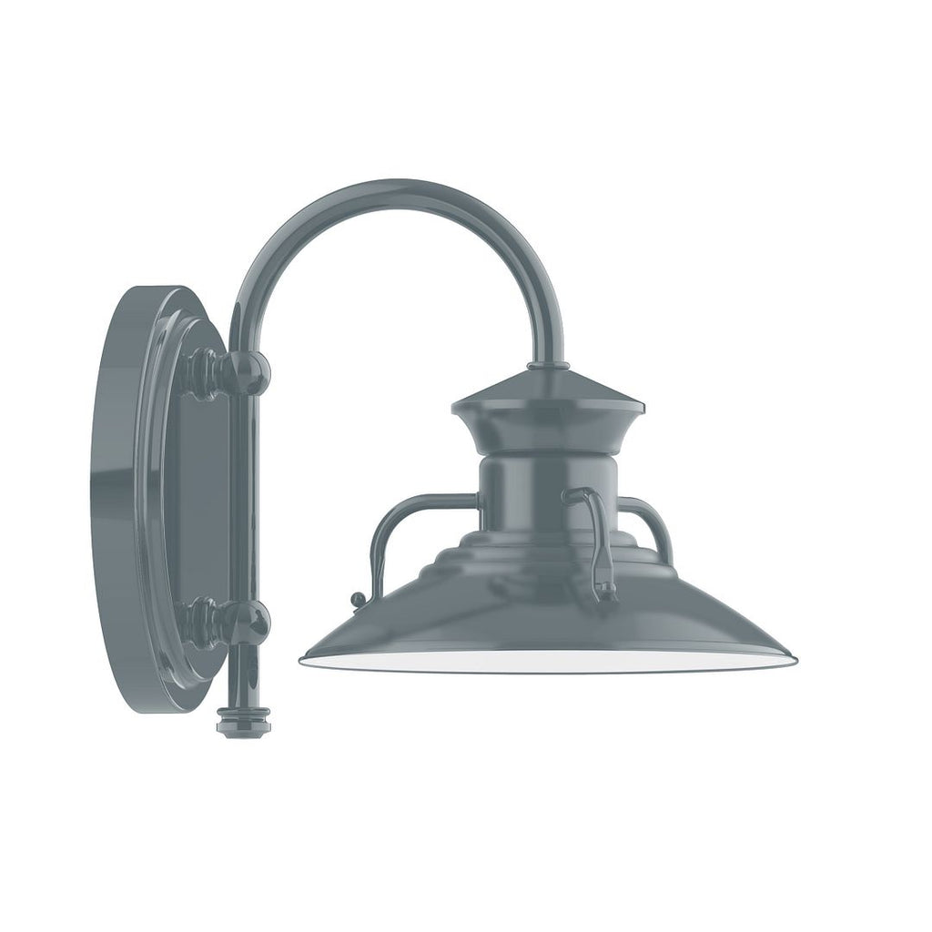 8" Homestead Shade, Wall Mount Sconce, Slate Gray - SCB140-40