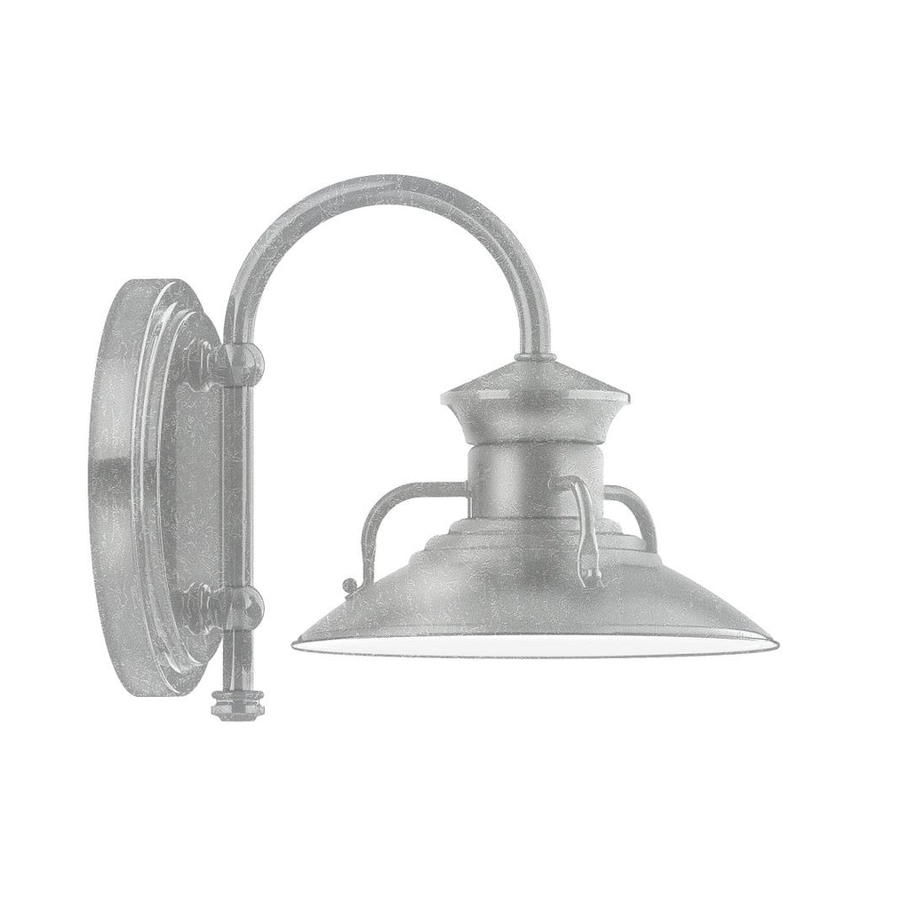 8" Homestead Shade, Wall Mount Sconce, Painted Galvanized - SCB140-49