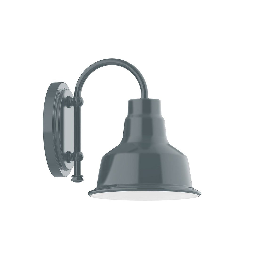 8" Warehouse Shade, Wall Mount Sconce, Slate Gray - SCB180-40