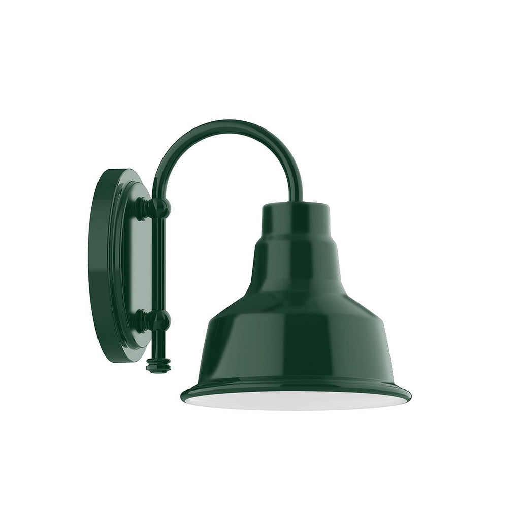 8" Warehouse Shade, Wall Mount Sconce, Forest Green - SCB180-42